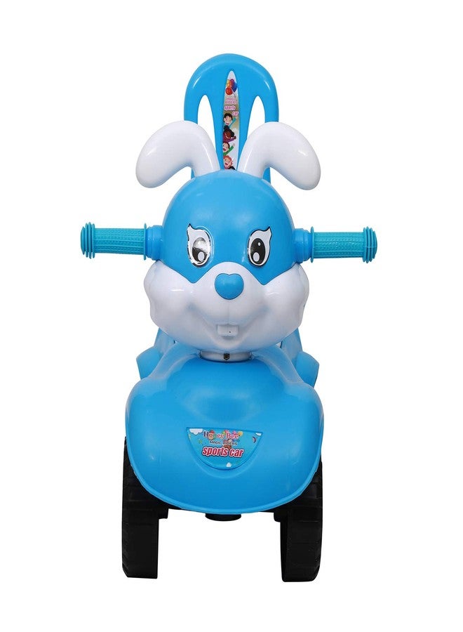 Maanit سيارة مانيت رابيت للأطفال الرضع، مزودة بمسند ظهر وصندوق تخزين أسفل المقعد (أزرق) - Image 2